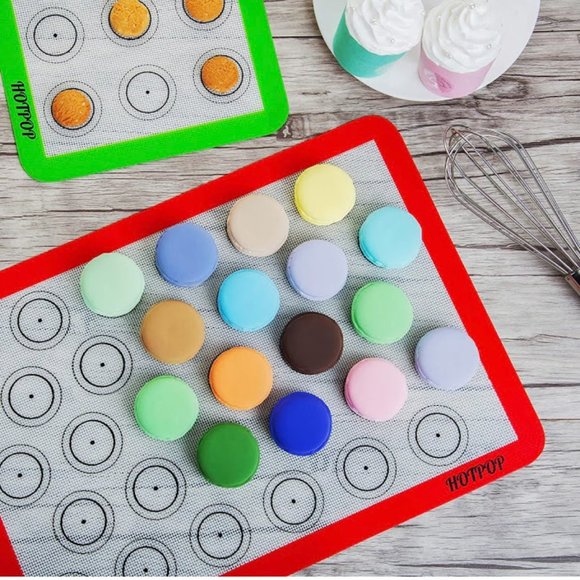 2 SETS 4pc Silicone Macaron Baking Mats 0.75mm NWT - Picture 2 of 5